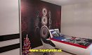 Moderné riešenie steny za posteľou v študentskej izbe - Fototapeta vinylová na mieru