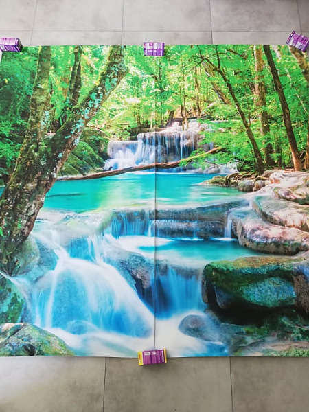Zľava 50% - Vinylová tapeta Vodopád 198x187cm