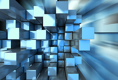 3d fototapeta Modré bloky 24709