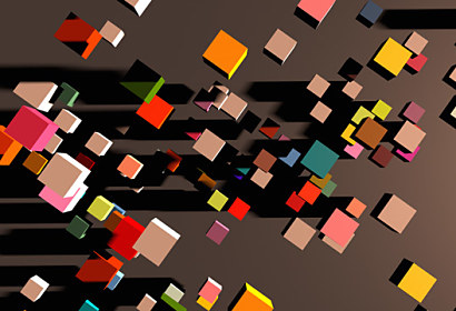 Kompozícia 3D kocky - Fototapeta 28075