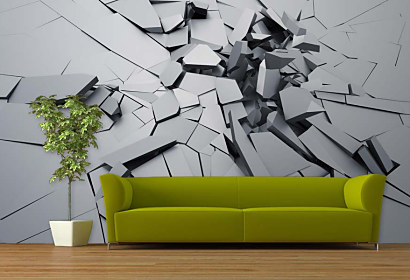 3D tapeta prasklina 29036