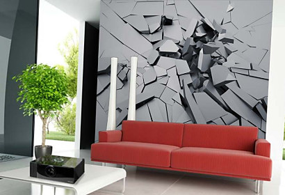 3D tapeta prasklina 29036
