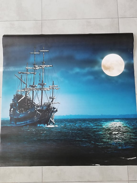 Samolepiaca tapeta na stenu LOĎ 99,5x99,5cm - Zľava 60%