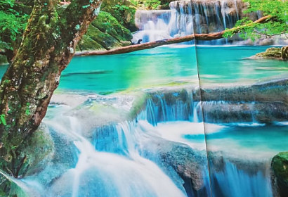 Zľava 50% - Vinylová tapeta Vodopád 198x187cm