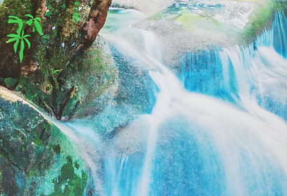 Zľava 50% - Vinylová tapeta Vodopád 198x187cm