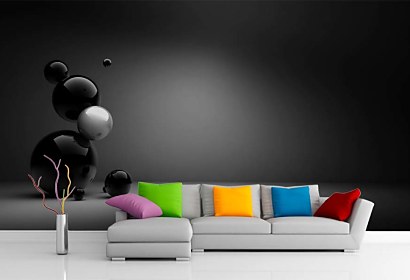 Fototapeta Black and White Balls 454