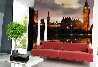 vinylová fototapeta londýn skyline