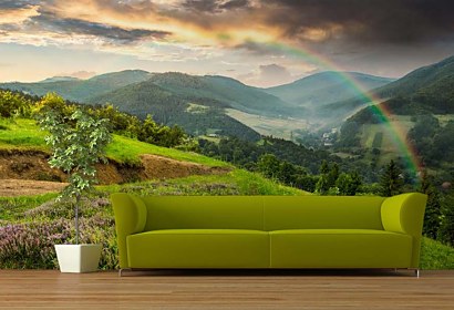 Fototapeta Landscape with rainbow 24815