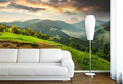 Fototapeta Landscape with rainbow 24815