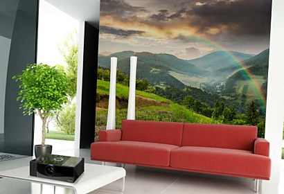 Fototapeta Landscape with rainbow 24815