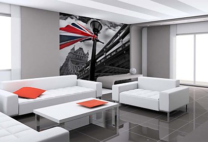 Fototapeta London Tower bridge with British flag 24287
