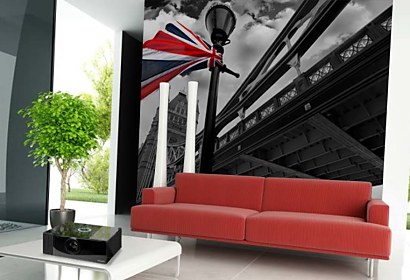 Fototapeta London Tower bridge with British flag 24287