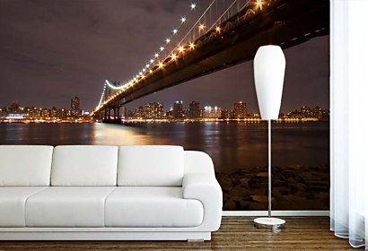 Fototapeta Manhattan bridge night 24702