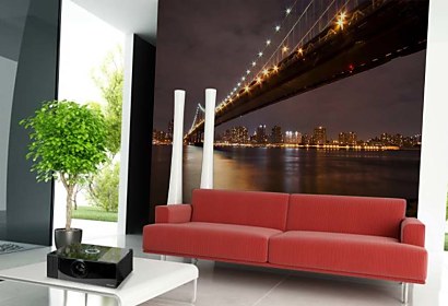 Fototapeta Manhattan bridge night 24702