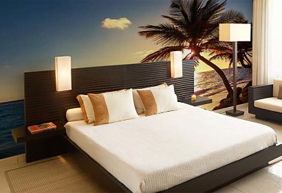 Fototapeta Palm tree on the tropical beach 24841