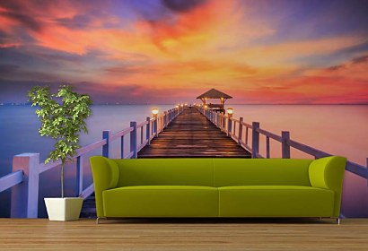 Fototapeta Pier and Sunset 24760