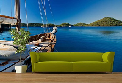 Fototapeta Sailing yacht on the sea 24051