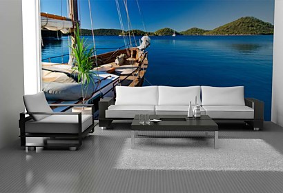Fototapeta Sailing yacht on the sea 24051