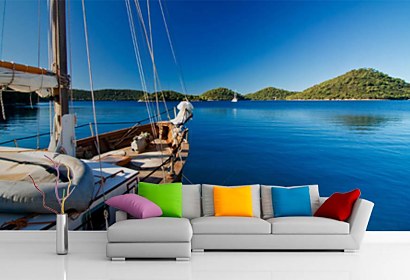 Fototapeta Sailing yacht on the sea 24051