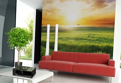 Fototapeta Slnko nad poliami 24808