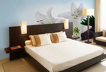 Fototapeta Spa still life Lily and Zen pebbles 24377