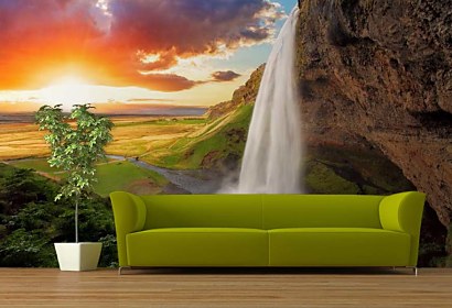 Fototapeta Vodopád Seljalandsfoss Island 24751