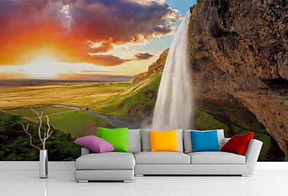 Fototapeta Vodopád Seljalandsfoss Island 24751