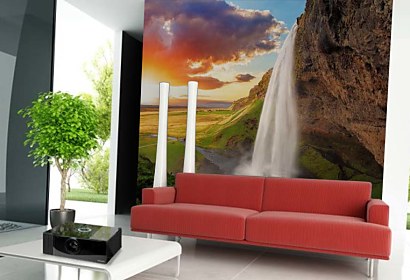 Fototapeta Vodopád Seljalandsfoss Island 24751