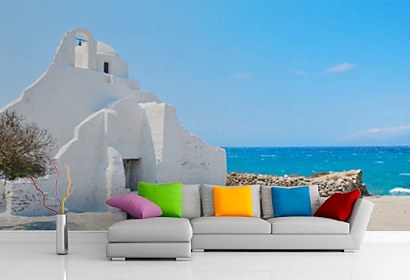 Fototapeta White architecture of Oia village Santorini 24231