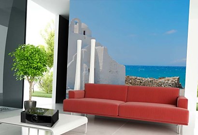 Fototapeta White architecture of Oia village Santorini 24231