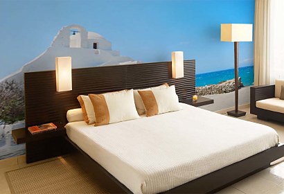 Fototapeta White architecture of Oia village Santorini 24231