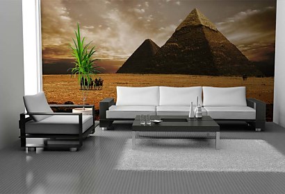 pyramídy na tapete do obývačky