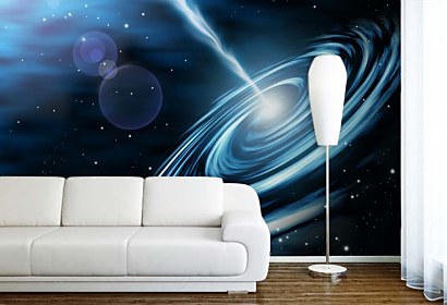 fototapeta - galaxia a vír