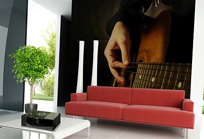Fototapety Hudba - Guitar player 48