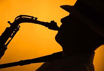 fototapeta na zeď - saxophonist