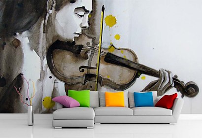 fototapeta vinylová - huslistka