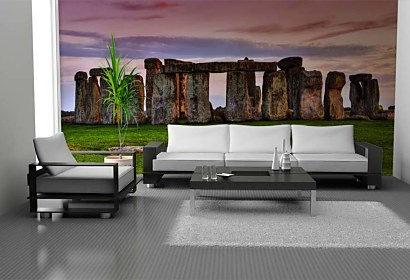 pohľad na stonehenge - fototapeta