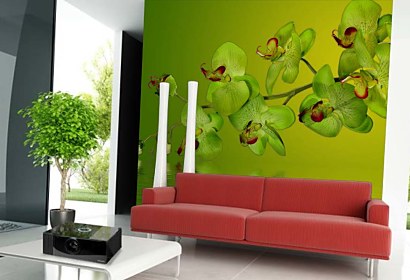 vliesové tapety s orchideou