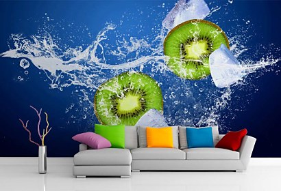tapeta na stenu kiwi