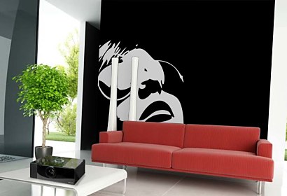 čierno biele fototapety na mieru