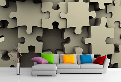 vinylová fototapeta puzzle