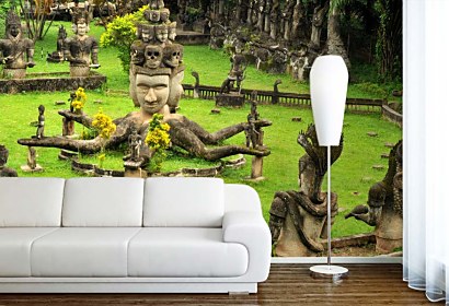 buddha park - fototapety