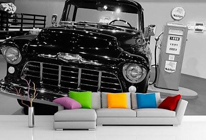 čierny chevrolet - tapeta