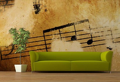 fototapeta music notes na stenu