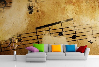 fototapety na mieru - music notes