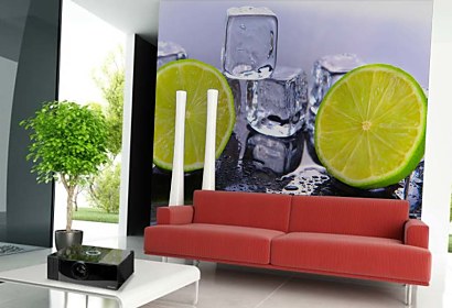 fototapeta na mieru lime ice