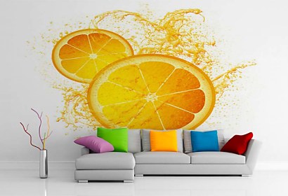 fototapeta na stenu - fresh orange