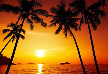 Fototapeta Sunset beach 400