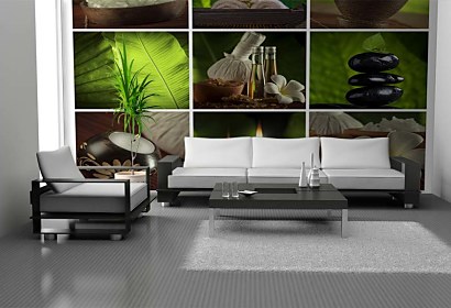 tapety wellness - sviečky a kamene