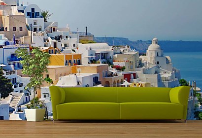 Santorini na fototapete